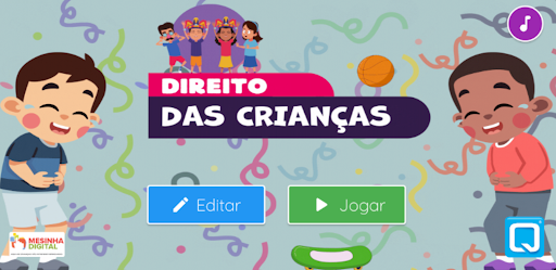 Android application Quiz Direito das Crianças screenshort