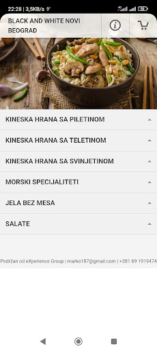 Android application Black White Dorćol screenshort