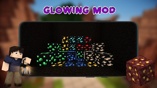 Glowing Ore Mod for Minecraft Screen 2