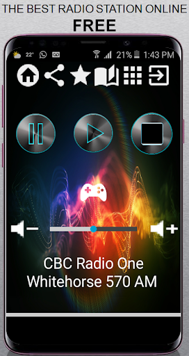 Android application CBC Radio One Whitehorse 570 A screenshort