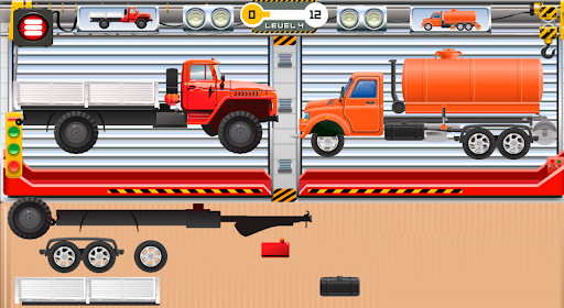 Puzzles trucks animated screenshot 3
