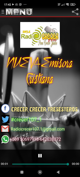 Radio Crecer Fm Chile - 4.10.1. - (Android)