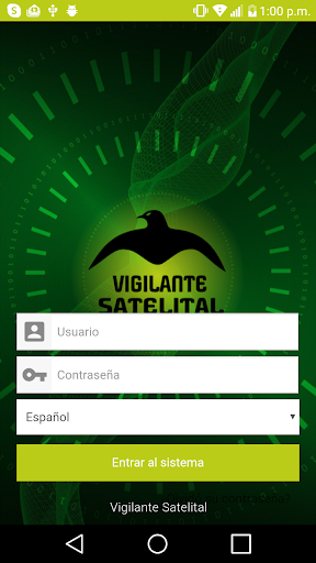 Android application Vigilante Satelital screenshort