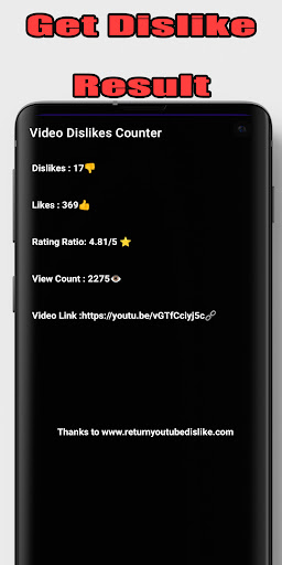 Return Dislike Button