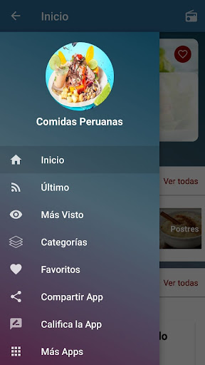 Android application Comidas Peruanas Recetas screenshort