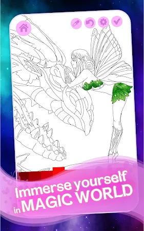 Game screenshot Fantasy Love Coloring Book hack