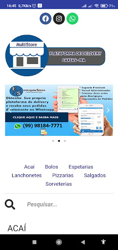 Android application MultiStore screenshort