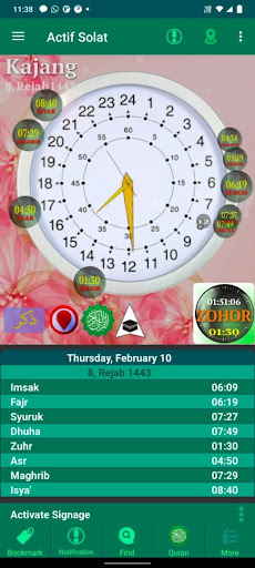 Android application Actif Solat screenshort