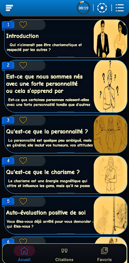Aperçu de l'application