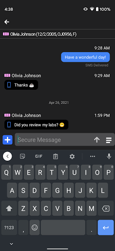 First Messenger™ Screen 2