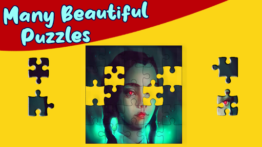Jigsaw Wednesday Addams Puzzle