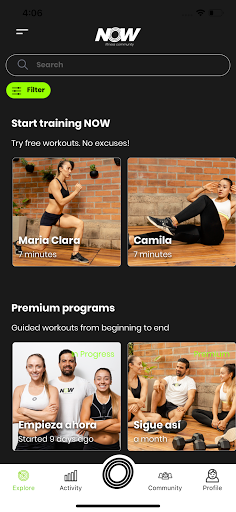 NOW Fitness Community Screen 3