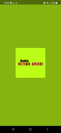 Android application Radio Ultimo Aviso screenshort