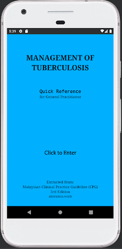 Android application Management of Tuberculosis screenshort