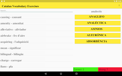 Catalan Vocabulary Exercise
