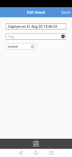 Android application Spindle Document Capture screenshort