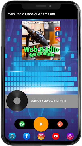 Android application Web Rádio mãos que semeiam screenshort