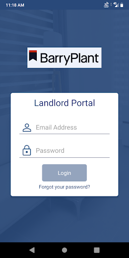 Android application Barry Plant Landlords screenshort