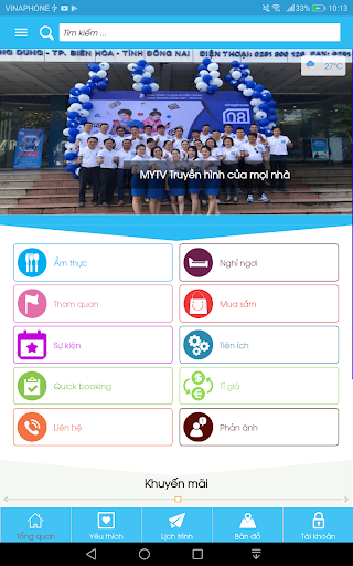 Android application Dong Nai Tourism screenshort