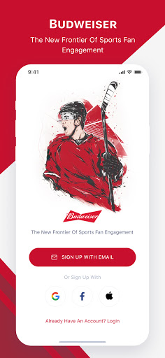 Budweiser Sports App Screen 2