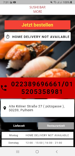 Sushi Bar Mori Screen 2