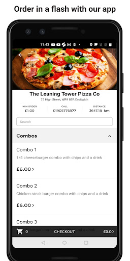 Android application The Leaning Tower Pizza Co screenshort