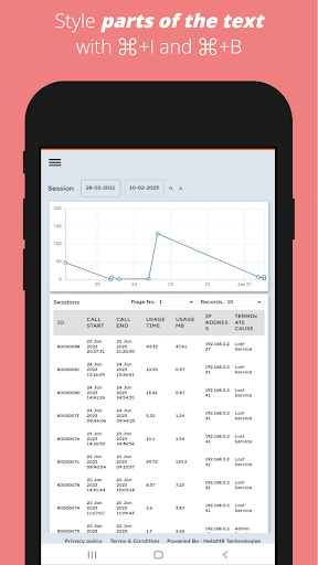 Android application iBUS Wifi Customer APP screenshort