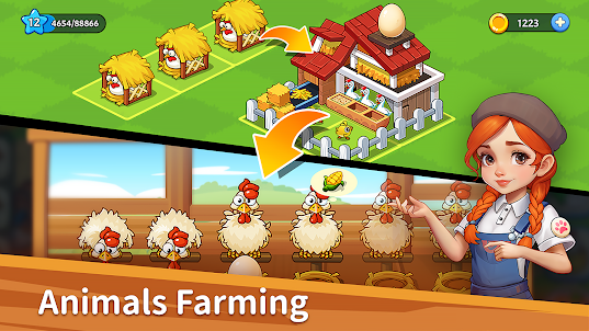 Farm Party: Merge & Pet
