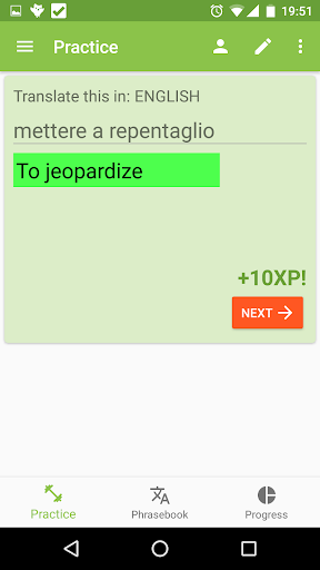 Android application My Vocabulary Booster screenshort