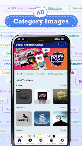 Android application Social Creative Maker screenshort