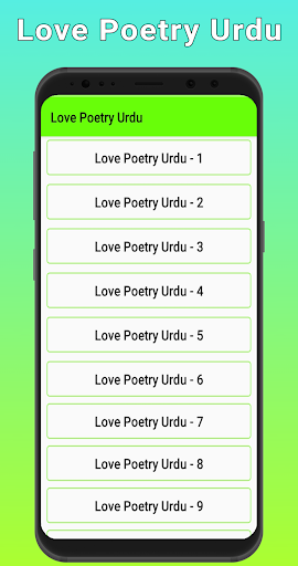 Android application Love Poetry Urdu 2024 screenshort