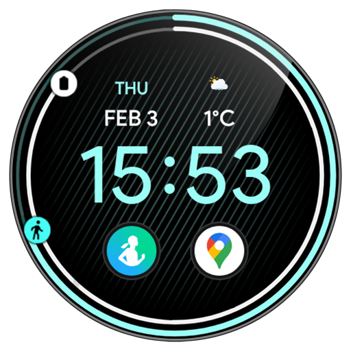 Awf Clean Digital - watch face Download on Windows