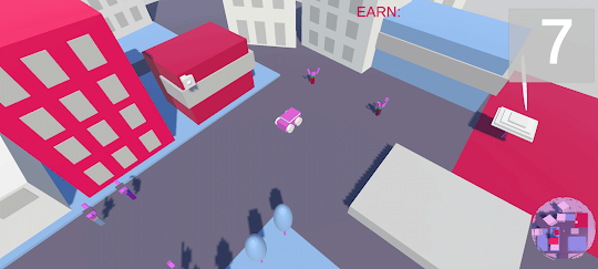 Car Chase Game in Zigzag Road