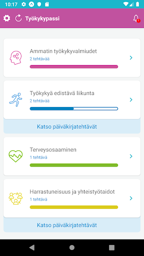 Työkykypassi Screen 2