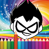 coloring book for Teen Titans icon