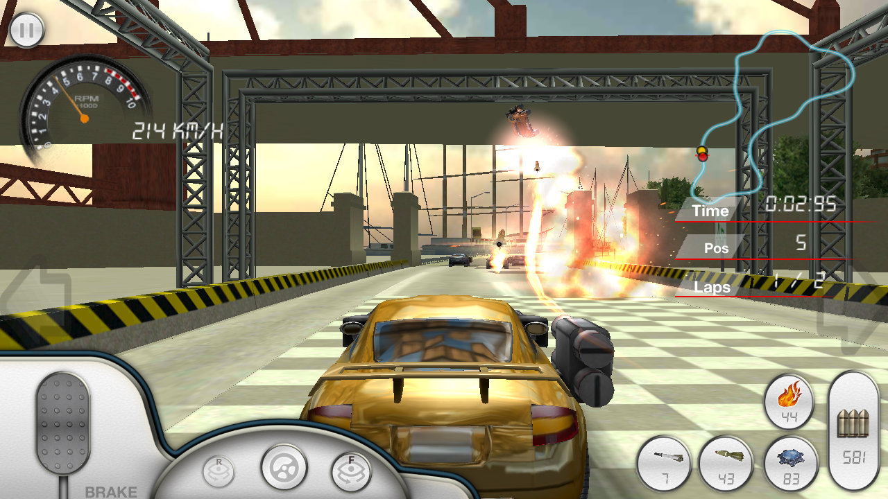 Android application Armored Car HD (Racing Game) screenshort