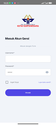 Android application Antrian Online MPP Kukar screenshort