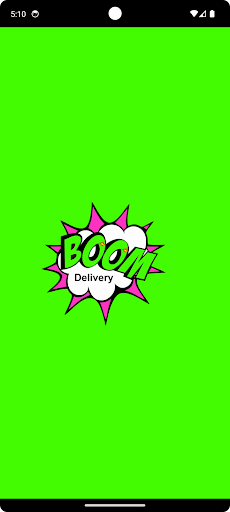 Android application Boom Delivery screenshort