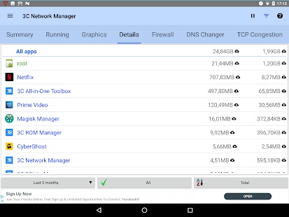 3C Network Manager Captura de pantalla
