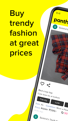 Android application Pantha- Thrift Shopping App screenshort