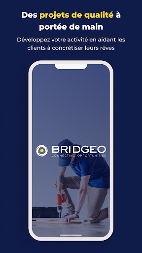 Android application Bridgeo Partner screenshort