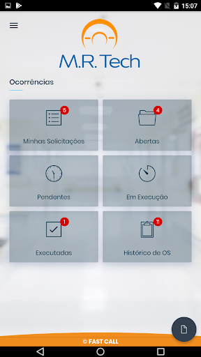 M.R. Tech App Screen 2