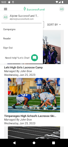 SuccessFund Screen 2