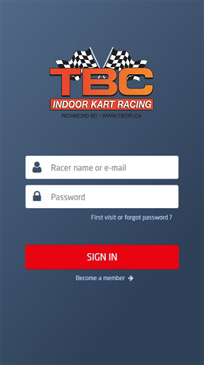 Android application TBC Indoor Racing screenshort
