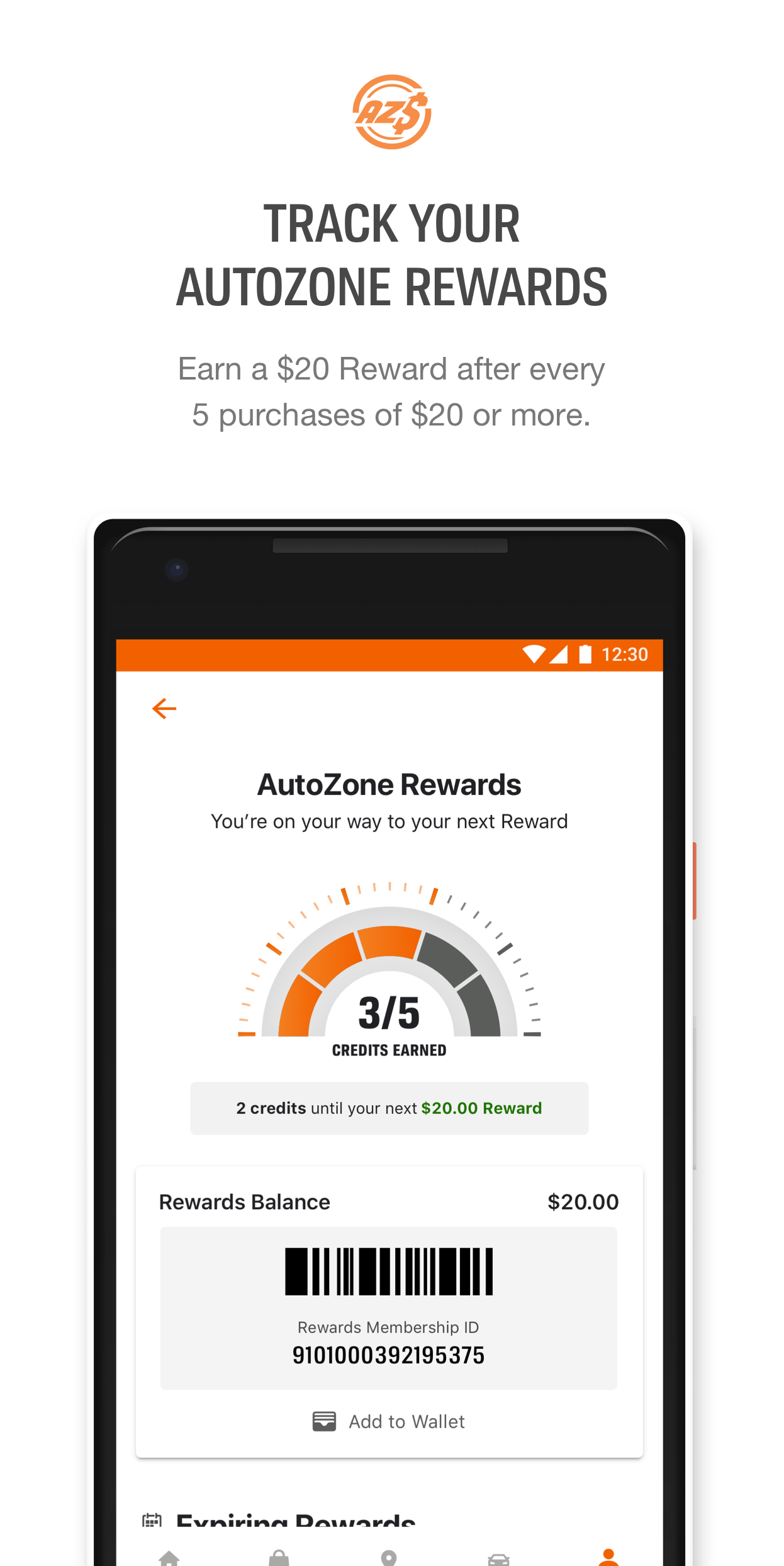 Android application AutoZone - Auto Parts & Repair screenshort