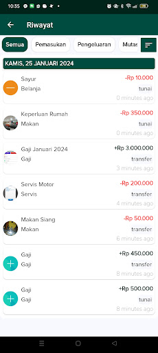 Keuangan Pribadi ku Screen 2