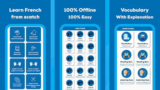 Android application Learn French Language screenshort
