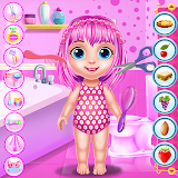 Baby Girl Caring Pinky Style icon