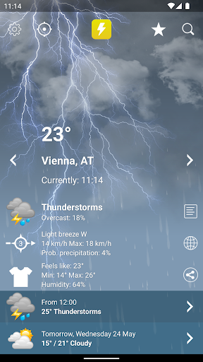 Weather XL Austria PRO Screen 2