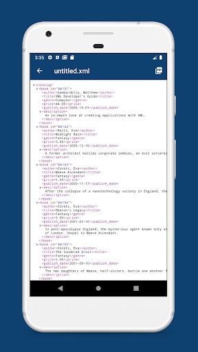 Screenshot of XML Viewer - Reader and Opener